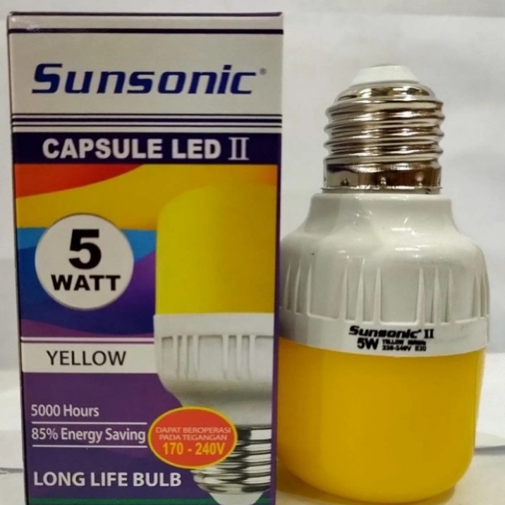 SUNSONIC Lampu Capsule LED II Bohlam Warna Warni 5 Watt 5W