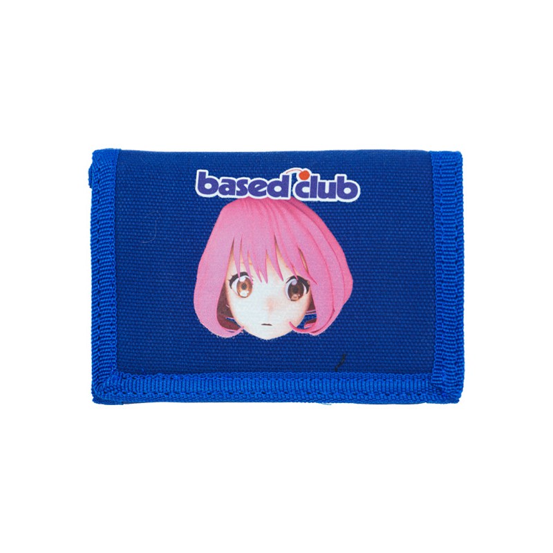 Based Club Face Dompet Lipat Biru