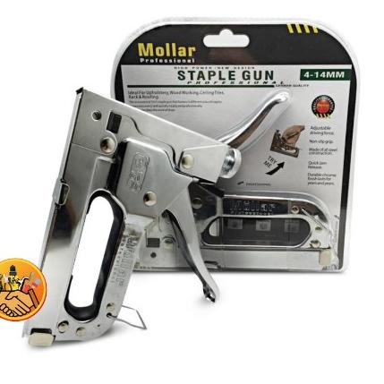 

PRODUCT TERMURAH Staple Gun Tembak Tacker Staples Stepler Hekter mollar 3in1 jok kulit kardus asmj231