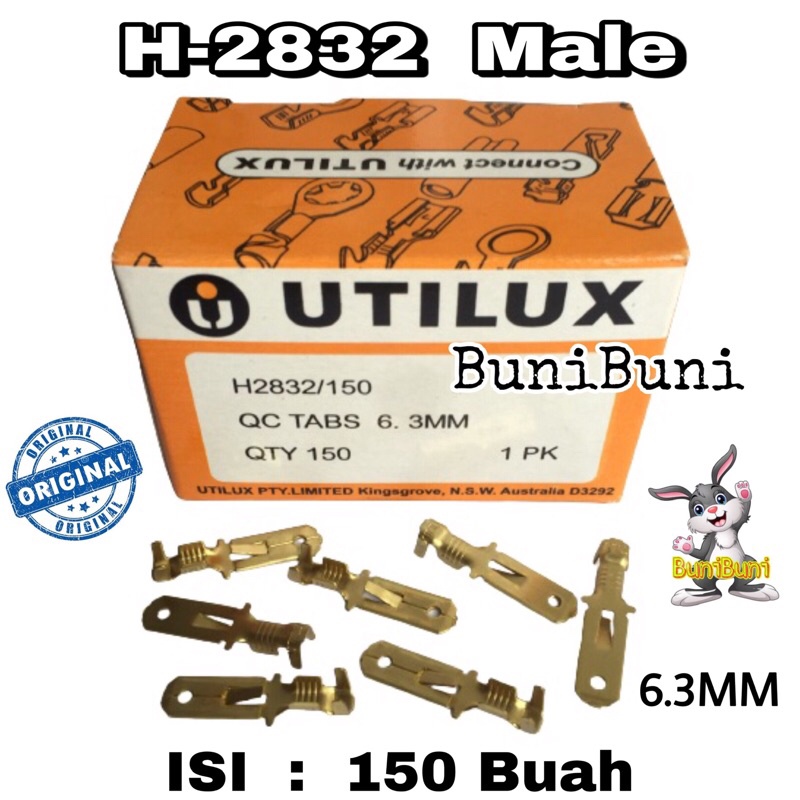 Terminal Skun Utilux Gepeng Cowok / Male / Cowo / Laki H2832 Original (Isi 150 Pcs)