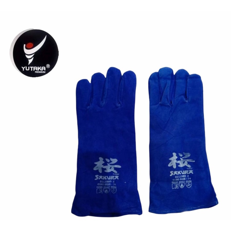 Sarung Tangan Las sakura 14 inch/Termurah Sarung Tangan LEATHER GLOVE