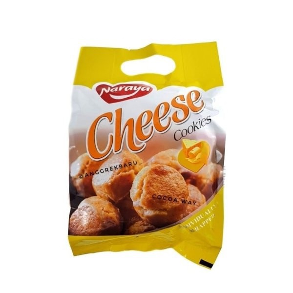 

NARAYA CHEESE GREEN PEA CHOCOLATE CREAM COOKIES 280 GRAM