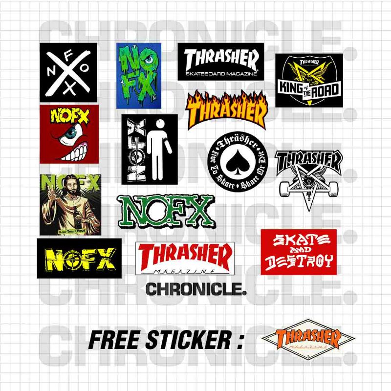 

STICKER VINYL NOFX X THRASHER