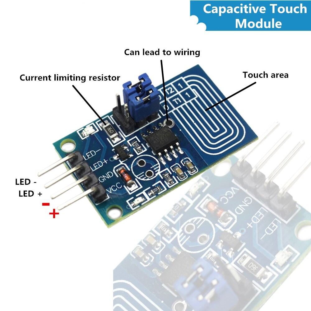 Capacitive Touch Dimmer PWM LED Control Saklar Dimmer Sentuh