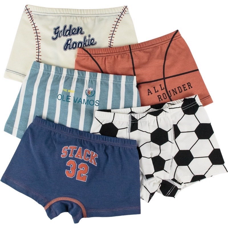 KIDS BOXER UNDERWEAR (5 PCS) / CELANA DALAM ANAK COWOK LAKI
