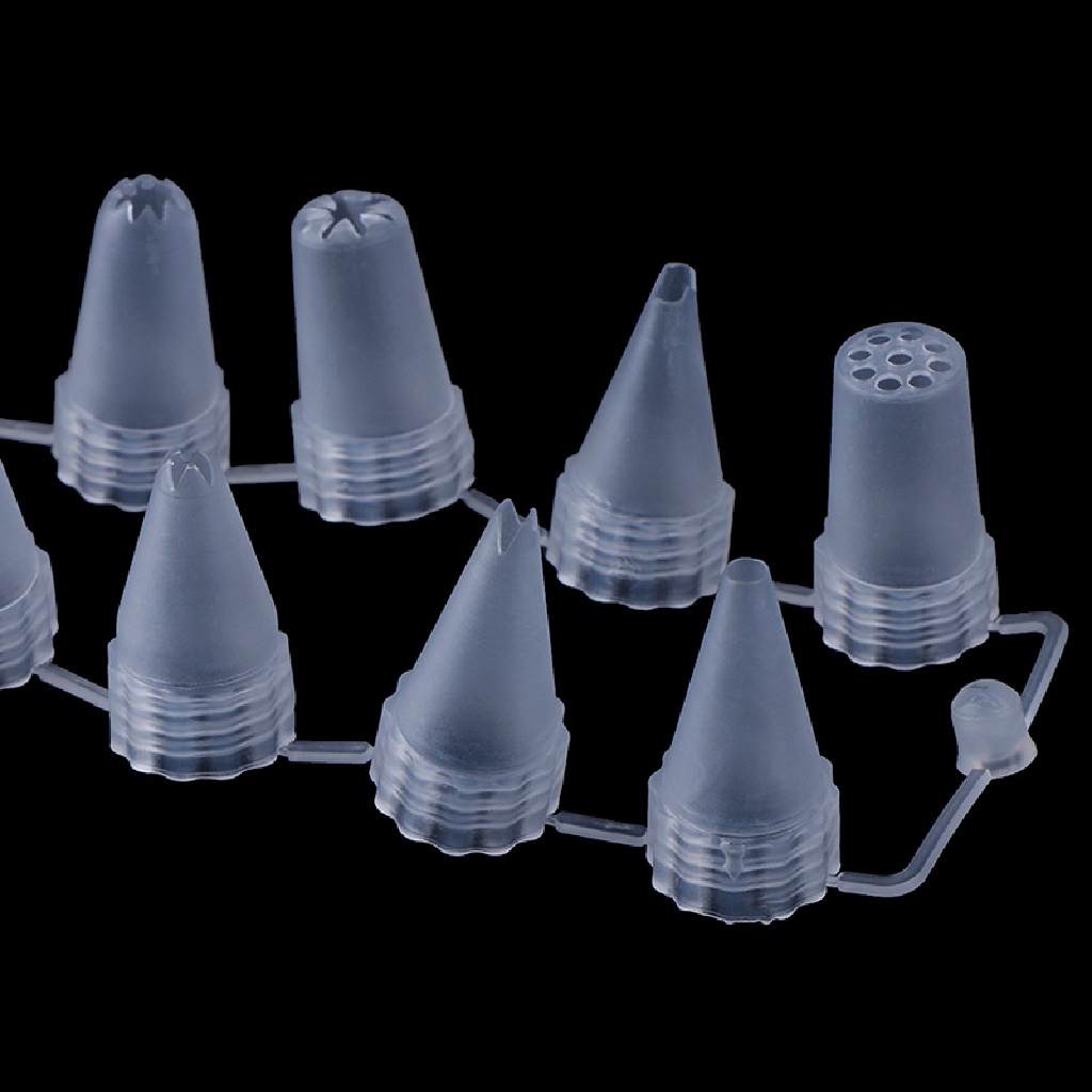 12 Pcs / Set Alat Nozzle Icing Piping Cream Bahan Plastik Untuk Dekorasi Kue