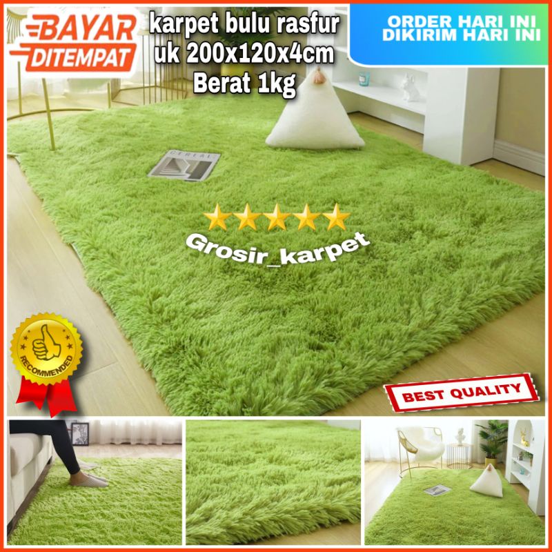 Karpet bulu uk 200x120x4cm