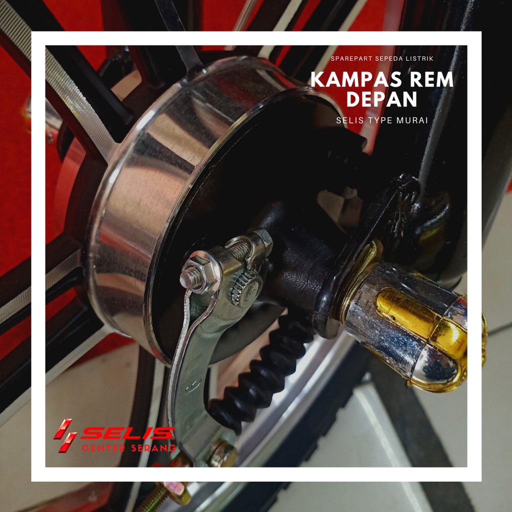 Kampas Rem Depan Sepeda Listrik SELIS // Drum Brake Front MURAI