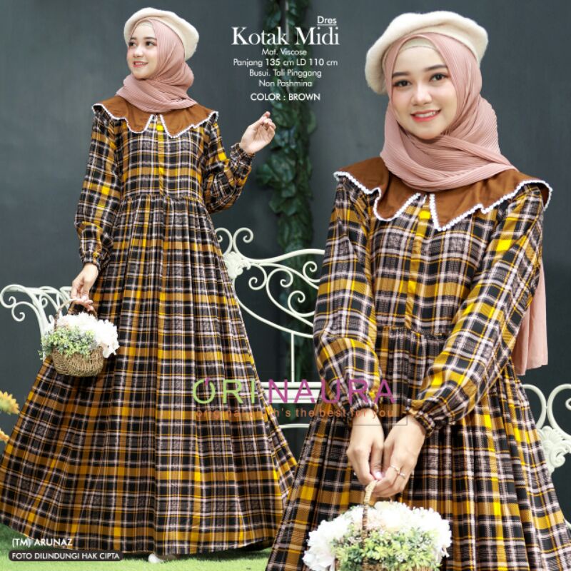 KOTAK Maxi(Dress wanita) muslim by Ori Naura