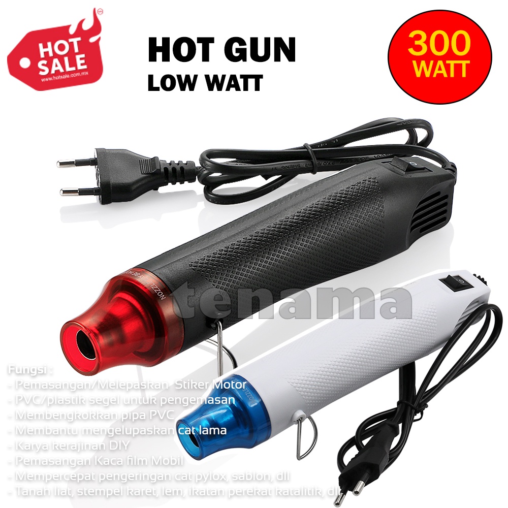 Mini Hot Gun Heat Gun Low Watt 300W Electric Alat Pemanas Multifungsi