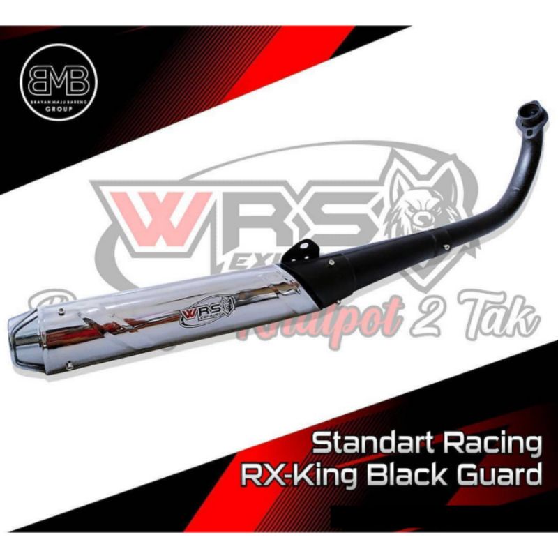 Knalpot Racing Rx King Rx spesial model peredam Original Wrs Exhaust. Promo 4.4 bigsale