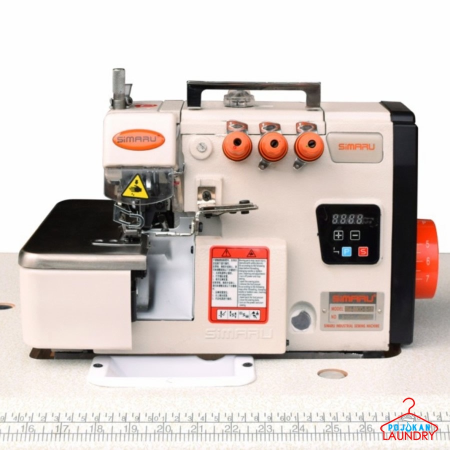 Mesin Obras SIMARU SM 880D 3 / SM 880 D - 3. Mesin Neci Obras 3 Benang (Servo Motor)