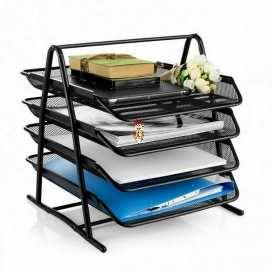 

Elevated Tray Besi 4 Susun V-Tec /Rak Document Besi 4 Susun