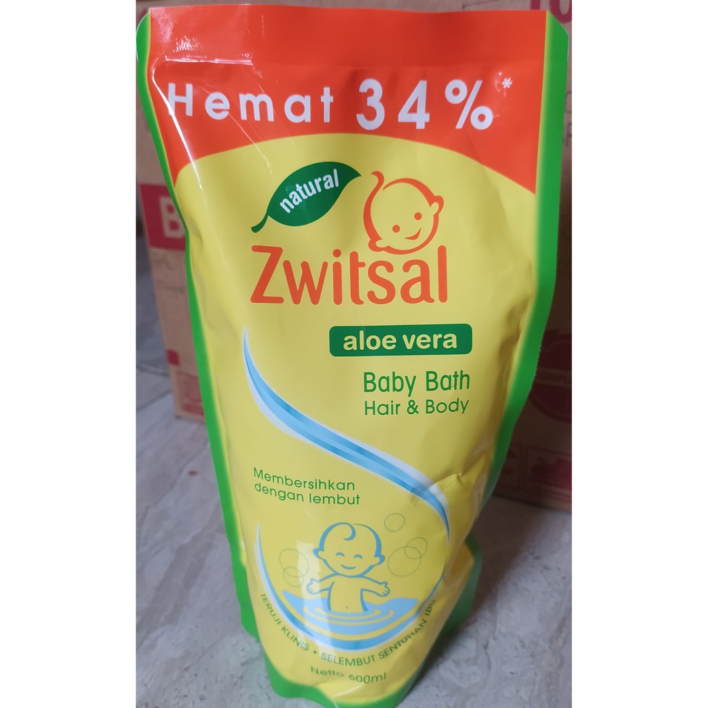 Zwitsal Baby Bath 2in1 Hair and Body 600ml