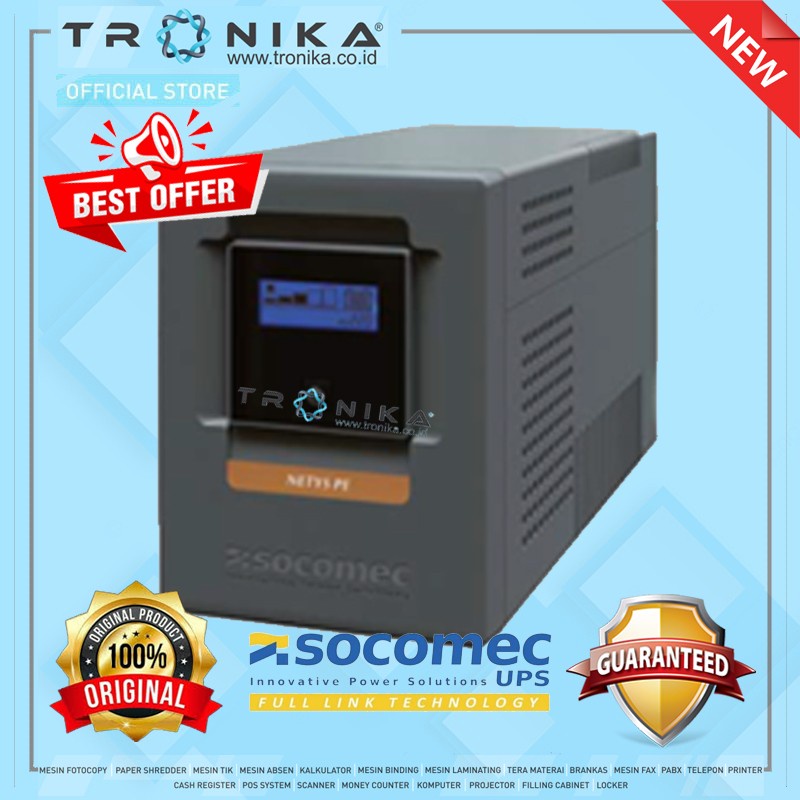 UPS STABILIZER SOCOMEC Netys PE 2000VA 1200W Universal Socket |GARANSI