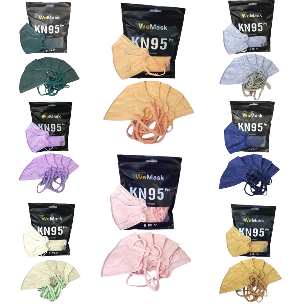 We Mask KN95 Pro 5ply | WeMask Pro Earloop 10's