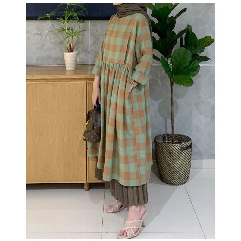 TUNIK ATASAN BUSUI DEMIA BRICK BY MAHARA ID ORI NURSING WEAR