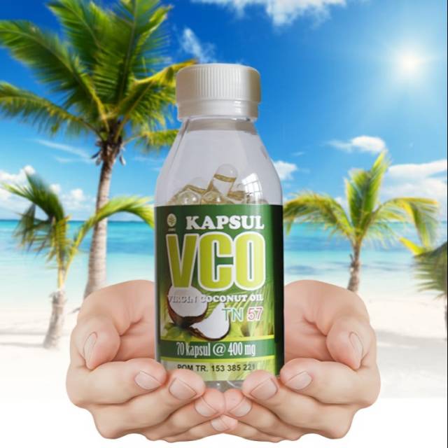 

Kapsul VCO Virgin Coconut Oil, minyak kelapa murni tanpa pemanasan