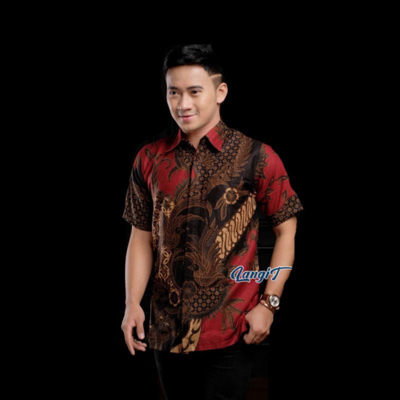 KEMEJA BATIK PRIA LENGAN PENDEK BIG SIZE JUMBO M.L.XL.XXL.3XL.4XL.5XL.6XL.7XL.8XL.9XL.10XL Atasan pria big size