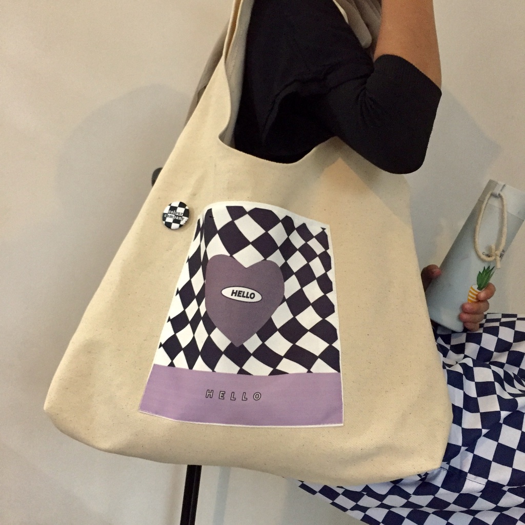 TOTE BAG PREMIUM HOBO HELLO