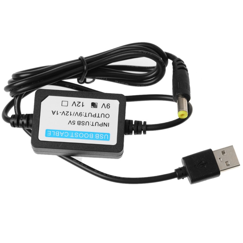 Vivi Kabel Adapter Konverter Power Supply Usb 5v Ke 9v 5.5x2.1mm Male Untuk Router Wifi 9v