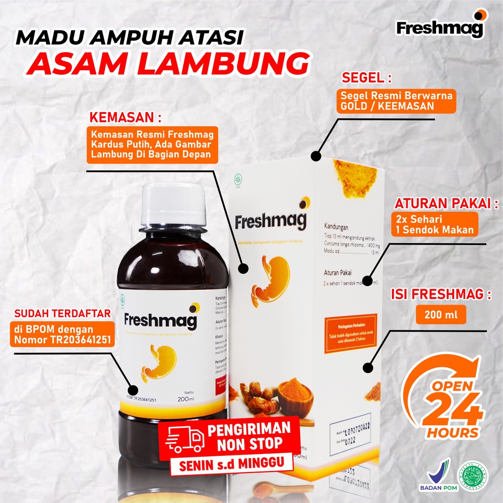 Paket Freshmag 2 Botol - Freshmag Fresh Mag Maag Atasi Maag Kronis Asam Lambung Kronis &amp; Infeksi Lambung Mual Muntah Gerd