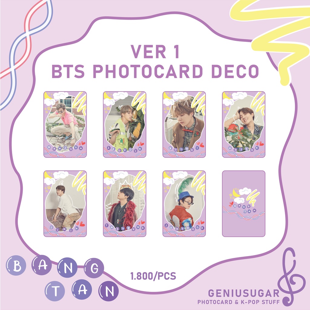 VER. 1 - [BTS] DECO PHOTOCARD BTS KERTAS 310 TEBAL