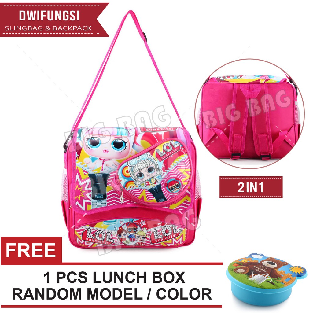 RTM - Tas Ransel dan Selempang Dwifungsi + FREE Lunchbox