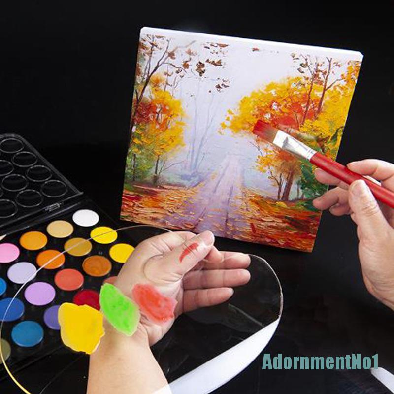 [AdornmentNo1]1Pc Clear Acrylic Artist Paint Mixing Palette Watercolor Palette Pigment Tray