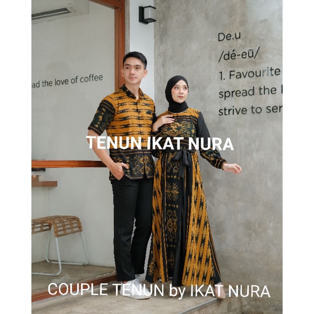 ( READY STOK ) DRESS SABRINA Couple Tenun Lebaran Baju Kondangan