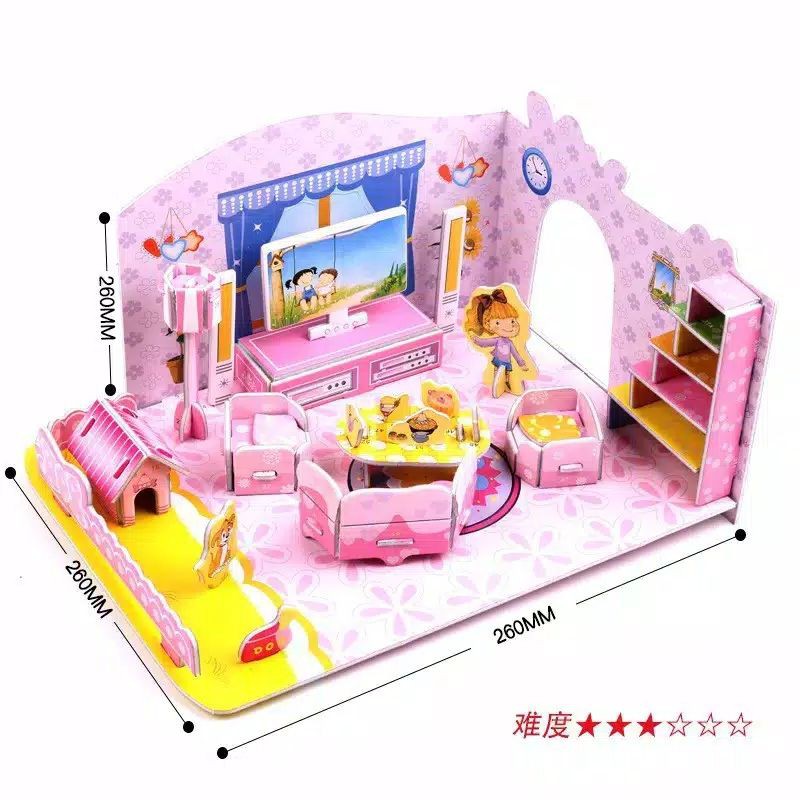 PUZZLE 3D UKURAN BESAR MAINAN EDUKASI ANAK DIY PUZZLE JUMBO