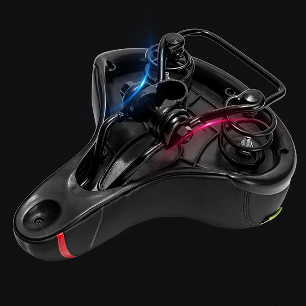 AU DE Sadel Sepeda Comfortable Spring Shock Absorption Skidproof - SX-2020 - Black