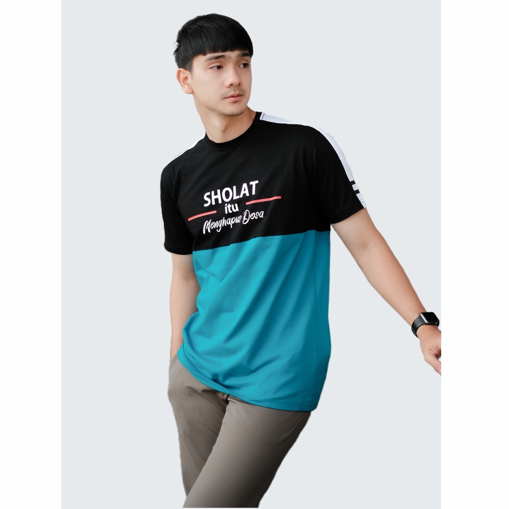 KAOS DAKWAH PRIA / BAJU KAOS DAKWAH / KAOS ISLAMI / KAOS DISTRO KONSEP ISLAMI / KAOS DAKWAH SHOLAT-5