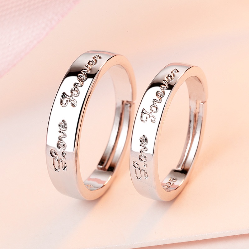 Hello Girl Jewelry Cincin Sterling Silver Model Terbuka Untuk Wanita