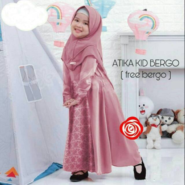 baju muslim anak atika bergo