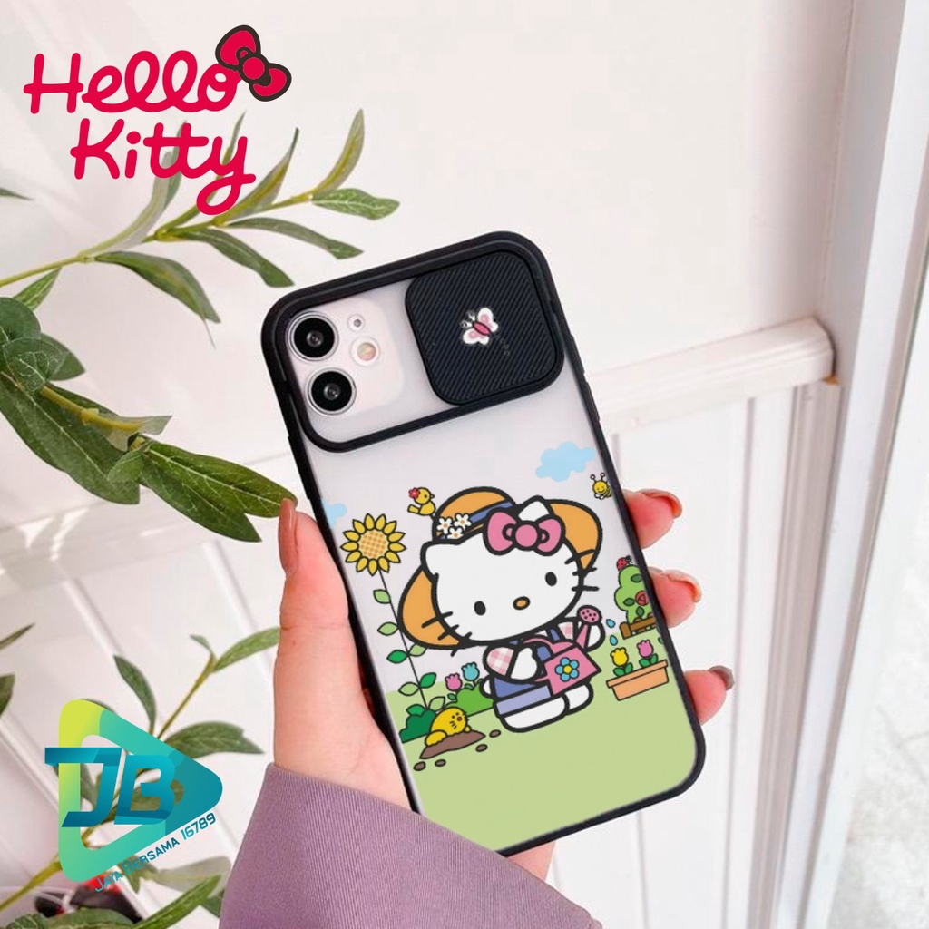 SOFTCASE SLIDE KAMERA HELLO KITTY OPPO VIVO SAMSUNG XIAOMI REALME IPHONE ALL TYPE JB4938