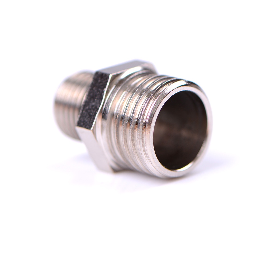 {LUCKID}1/4'' BSP Male to 1/8'' BSP Male Airbrush Hose Adaptor Fitting Connector