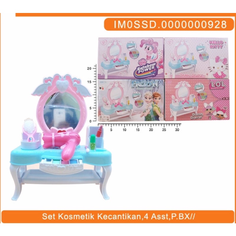 Mainan Dream Desser Meja Rias Make Up anak 1sheet