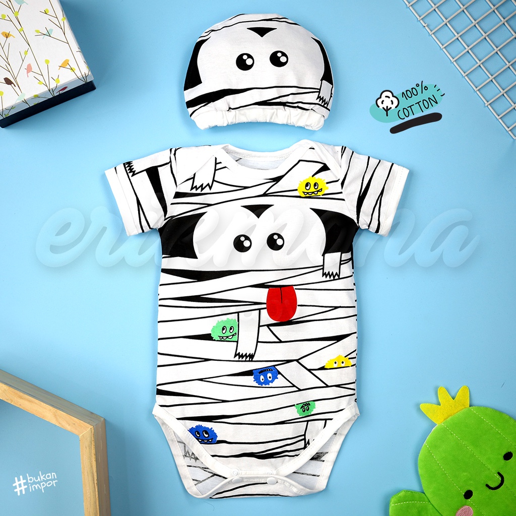 ❤️ baju bayi jumper bayi cewe cowo model mummy halloween lucu