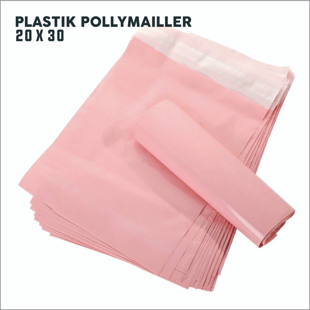 PLASIK POLLYMAILLER PINK 20X30