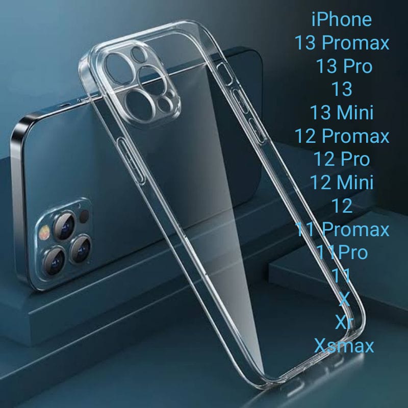 Case Bening Clear Iphone 14 Promax 14 Max / Plus 14 Pro 13 Promax / 12 Pro Mini / 11 / X / Xr / Xsmax Clear Case Transparan 2.0mm + Pelindung Kamera