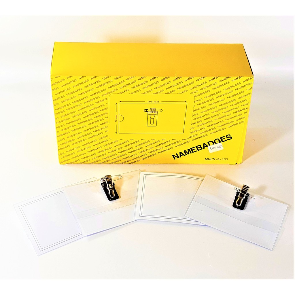 

NAME TAG ID TEMPAT NAMA CARD HOLDER PENGENAL PLASTIK JEPIT 10 CM X 7 CM MULTI 103 NAME BADGE