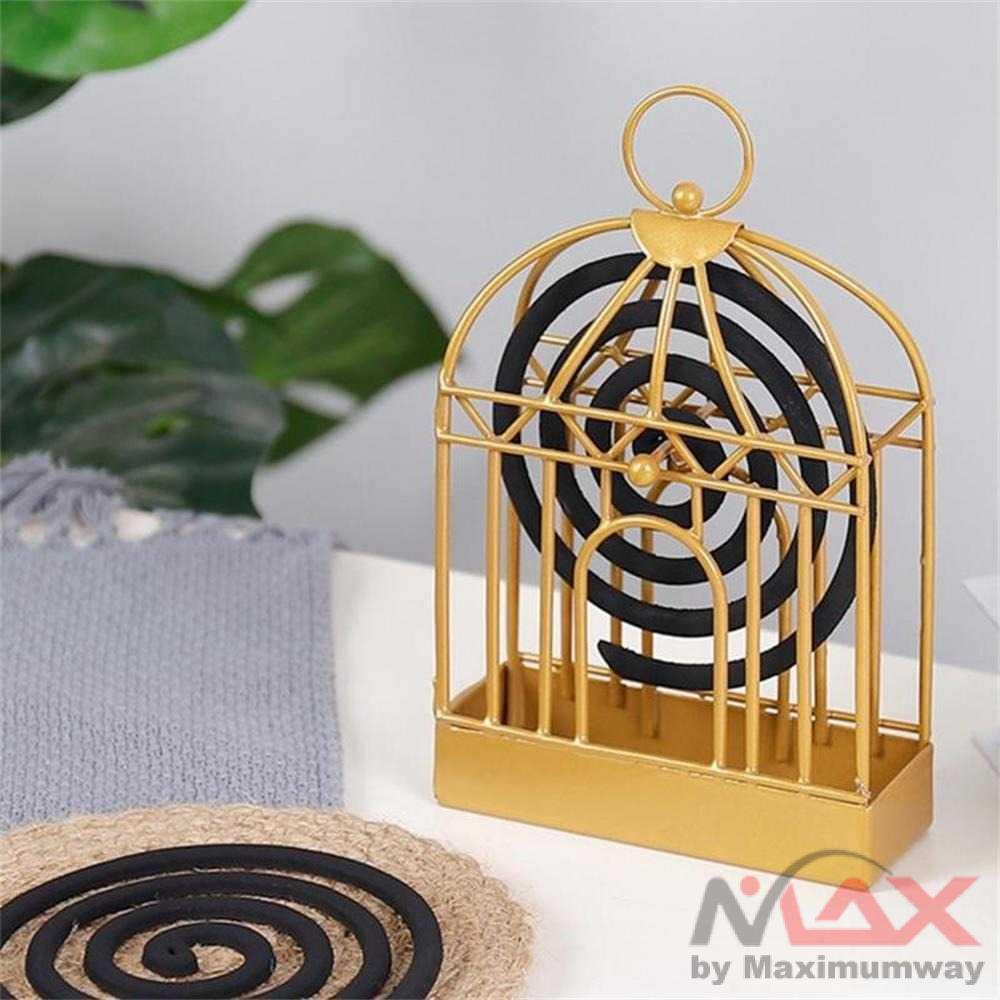 Holder Obat Nyamuk Bakar Model Nordic Antik Sangkar Obat Nyamuk Besi Anti Kebakaran Gota Tempat Obat Nyamuk Nordic Birdcage Mosquito Repellent Rack - tK01 Nordic Style Metal Mosquito Coil Holder Birdcage Incense Rack Home Decoration Mosquito Coil Holder