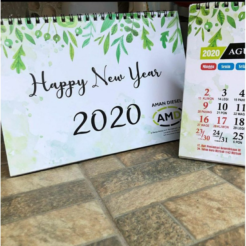 

Kalender Meja Custom (alas duplex)