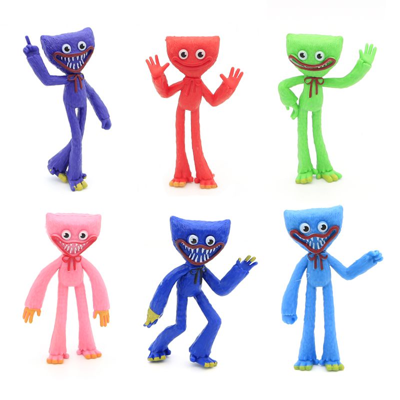 Wuggy Mainan Model Game Huggy Action 6pcs/set Anak-Anak Untuk Hadiah Hewan Boneka Figure