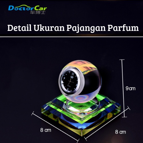 3 IN  1 Parfum Jam dan Pajangan Mobil Kristal Mewah