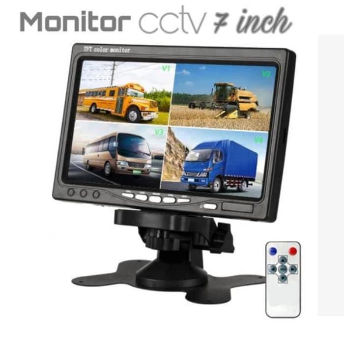 Monitor CCTV TFT LCD 7 Inch Car TV Video System