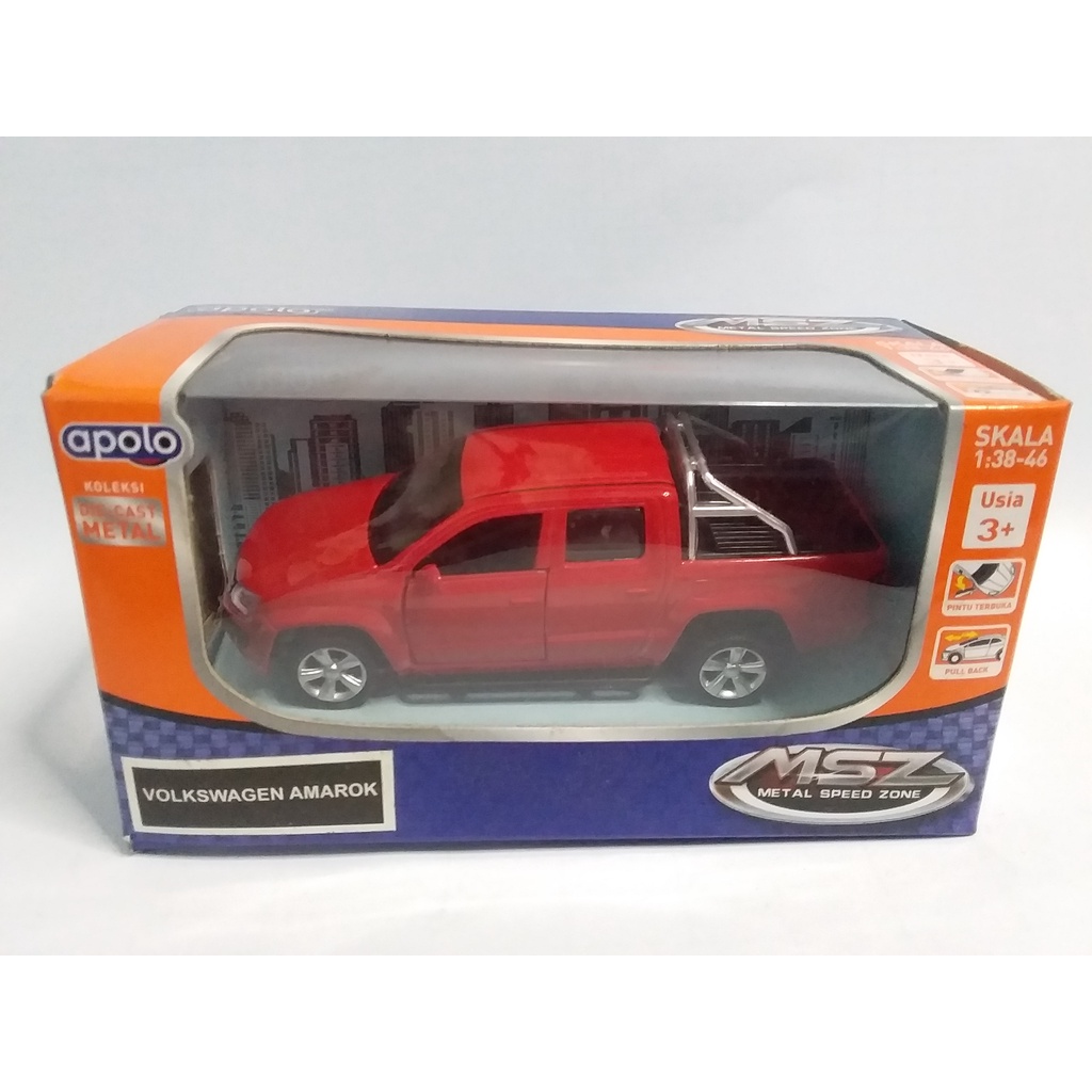 Diecast APOLO MSZ VW Amarok Volkswagen Koleksi Mainan Anak DCab Double Cabin