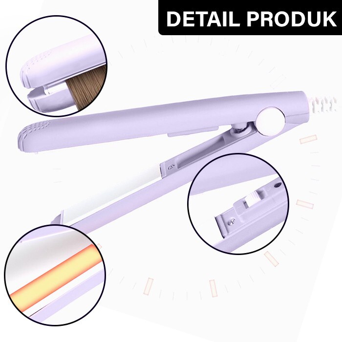 GM Bear Catokan Rambut Mini 1113 - Mini Portable Hair Straightener