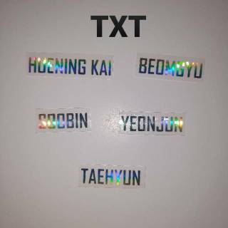  STIKER  HOLOGRAM  TXT DAN SHINEE KPOP STIKER  HOLO TXT DAN 